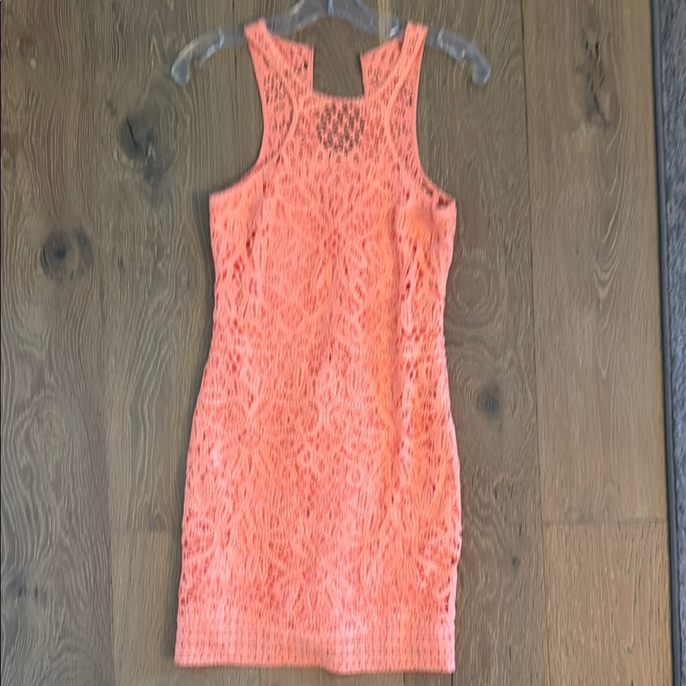 Lilly Pulitzer Pink Orange Halter Sheath Mini Dress